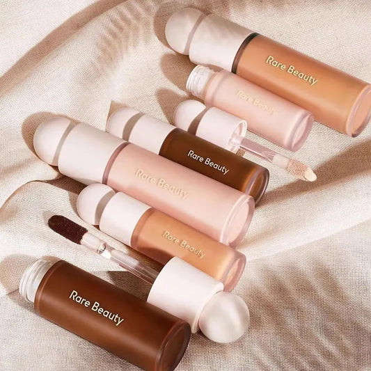 Combo Rare Beauty – Base Líquida 4 em 1 + Spray Fixador + Blush