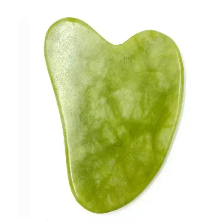 Rolo de Jade Natural para o Rosto e Gua Sha .