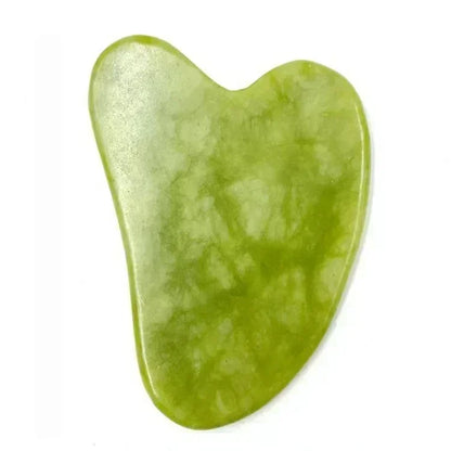 Rolo de Jade Natural para o Rosto e Gua Sha .