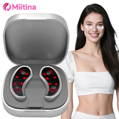 Eye Care Pro: microcorrente + luz vermelha para olheiras e rugas.