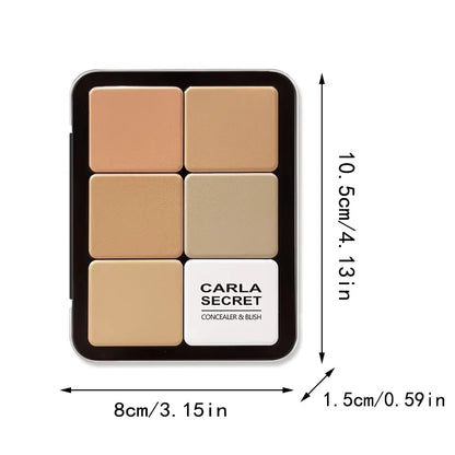 Paleta de Maquiagem 12 Cores em Estojo de Ferro – Corretivo, Blush, Creme Matte, Iluminador e Contorno