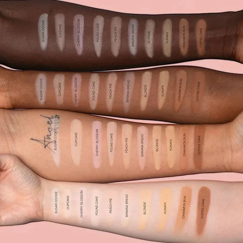 Huda Cosmetics – Base Líquida de Alta Cobertura e Longa Duração.