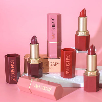 SAM SUGAR Batom Fosco de 6 Cores .