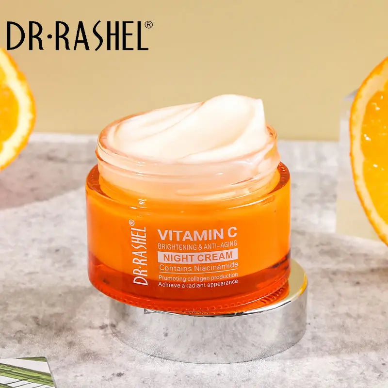 Creme Noturno Anti-Idade com Vitamina C .