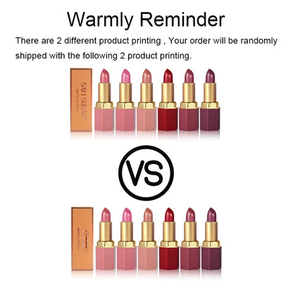 SAM SUGAR Batom Fosco de 6 Cores .