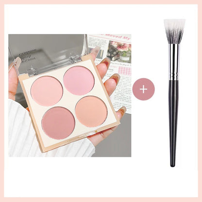 Blush matte de 4 cores, rosa pêssego.