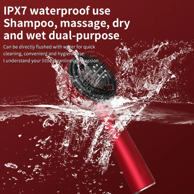 Escova Capilar para Crescimento do Cabelo, Aplicador de Óleo Líquido e Anti-Queda.