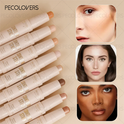 Bastão Dupla Face para Contorno e Iluminação do Nariz e Rosto