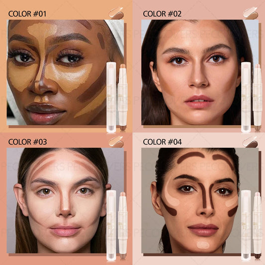 Bastão Dupla Face para Contorno e Iluminação do Nariz e Rosto