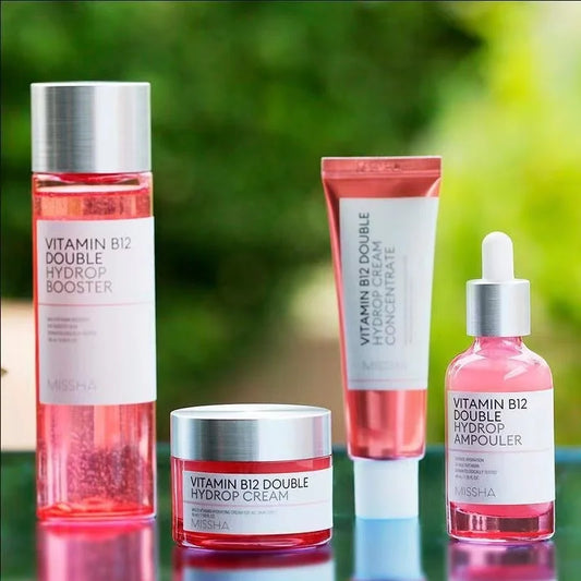 Missha B12 Hydro Booster – Hidratação intensa para pele seca e sensível.