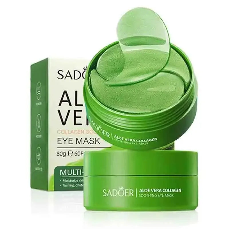 Máscara para Olhos Aloe Vera + Colágeno – 60 Unidades