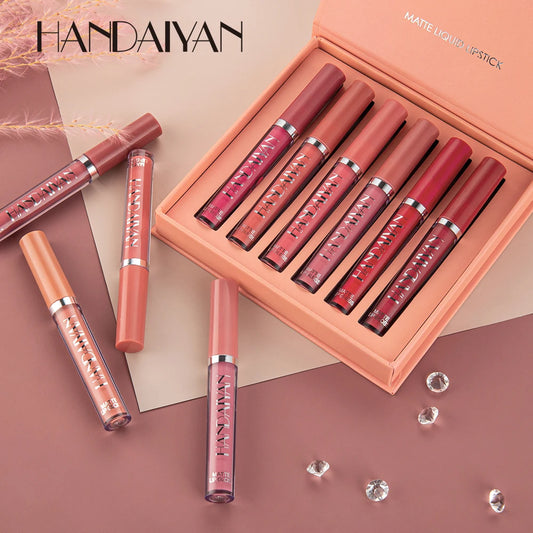 HANDAIYAN Kit com 6 Batons Líquidos que Não Transferem.